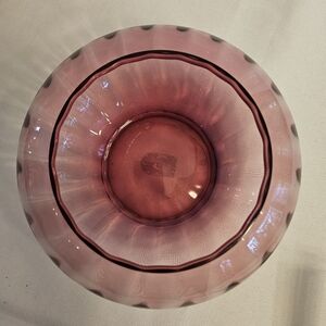 Pilgrim Pink Glass Bowl